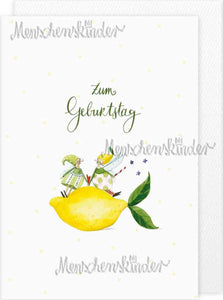 Klappkarte - Zitronen zum Geburtstag von Grätz Verlag