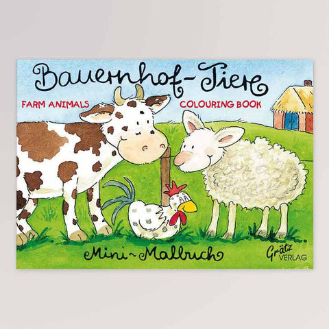 Mini- Malbuch Bauernhof-Tiere von Grätz Verlag