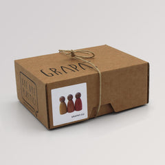 3 Nins® in dunklen Rottönen von Grapat