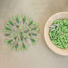 Mandala Green Cone - grüne Kegel von Grapat