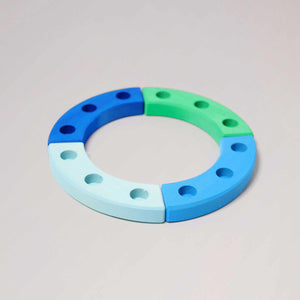 Kleiner Geburtstagsring Blau-Grün von Grimms