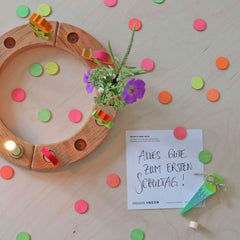 Konfettitaler Neon - Konfetti aus Holz von Grimms