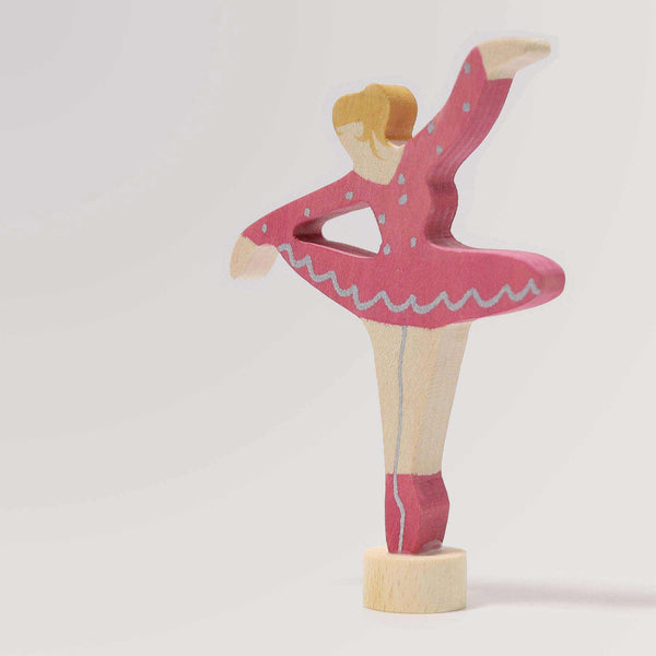 Steckfigur Ballerina, rubinrot von Grimms zur Kindergeburtstags-Dekoration