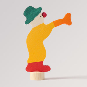 Steckfigur Clown mit Trompete von Grimms