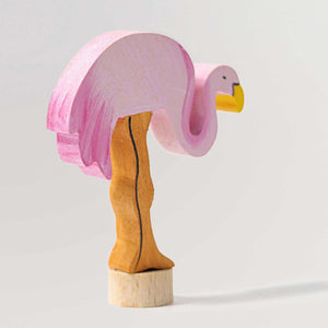 Steckfigur Flamingo als Deko für Geburtstagsringe von Grimm's