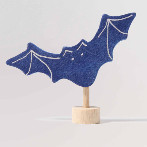 Steckfigur blaue Fledermaus von Grimms als Deko für Geburtstagsringe