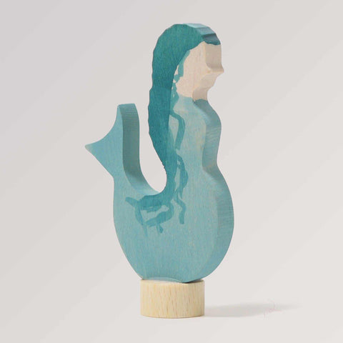 Steckfigur Meerjungfrau Aquamarin in türkis von Grimms als Deko für Geburtstagsringe