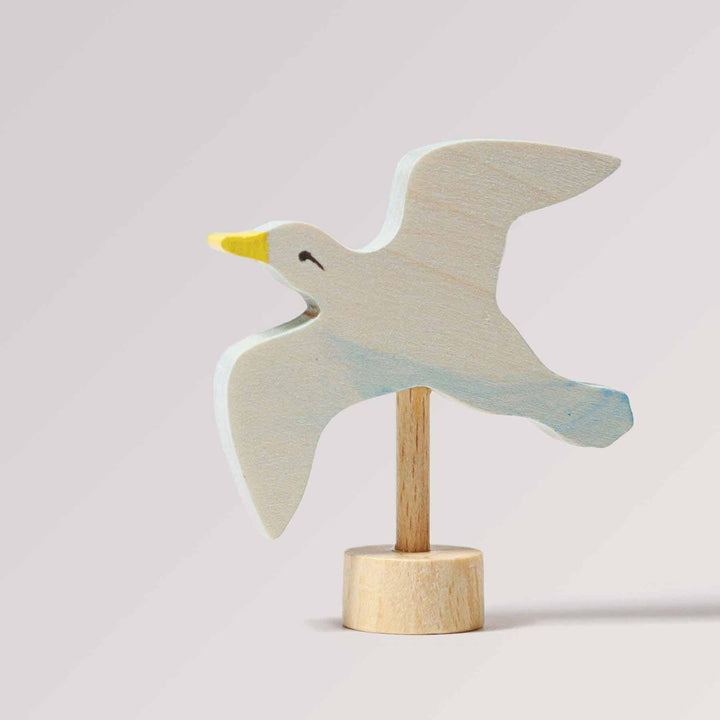 Steckfigur Möwe von Grimms als Deko für Geburtstagsringe