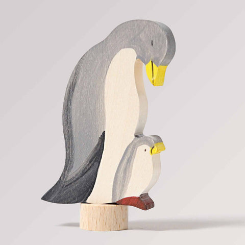 Steckfigur zwei Pinguine von Grimms als Deko für Geburtstagsringe