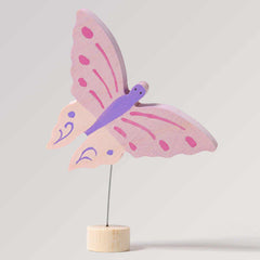 Steckfigur rosa Schmetterling von Grimms als Deko für Geburtstagsringe