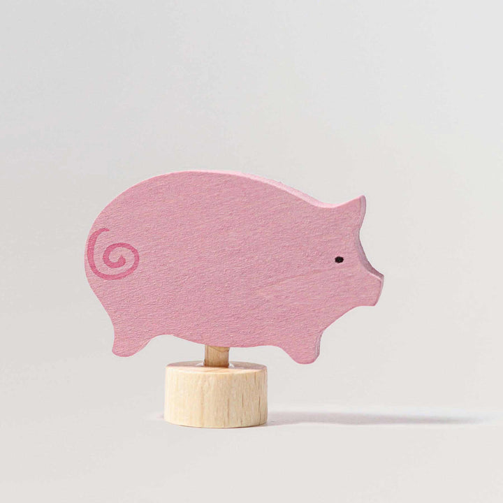 Steckfigur Rosa Schwein von Grimms für Geburtstagsringe