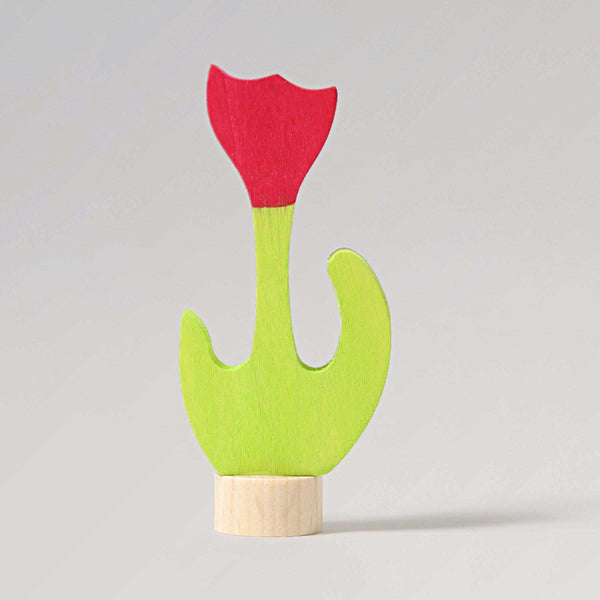 Steckfigur Rote Tulpe von Grimms für Geburtstagsringe