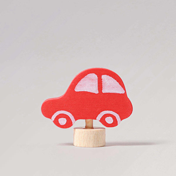 Steckfigur rotes Auto von Grimms für Geburtstagsringe