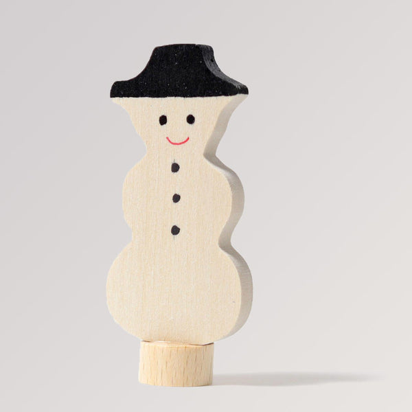 Steckfigur Schneemann mit Hut von Grimms für Geburtstagsringe