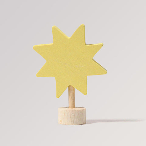 Steckfigur Stern in gelb von Grimms zur Deko