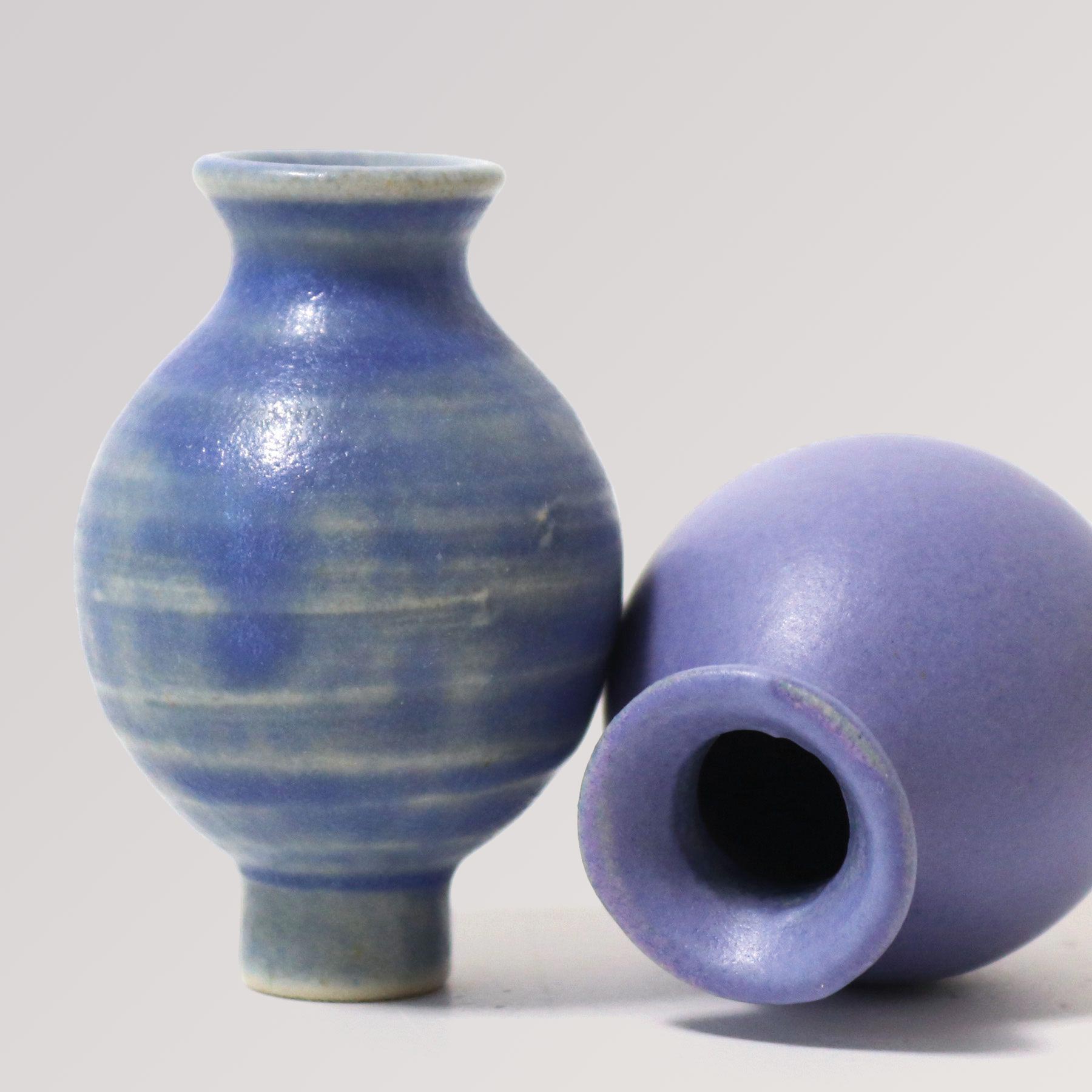 Geburtstagsstecker Blaue Vase aus Keramik von Grimms zur Dekoration