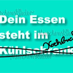 Postkarte - Dein Essen steht im Kochbuch von Gutrath