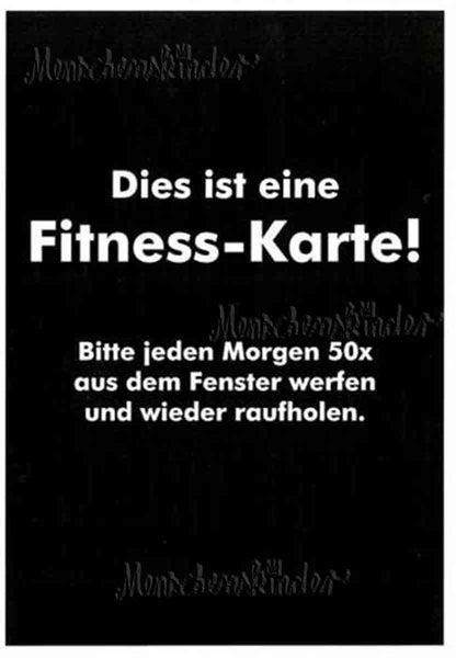 Postkarte - Fitness-Karte von Gutrath