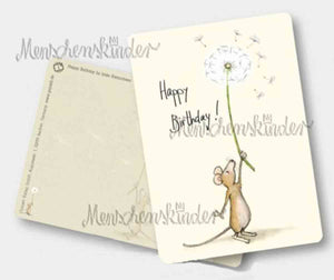 Postkarte - Happy Birthday- Maus von Gutrath