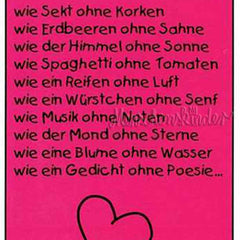 Postkarte - Ohne Dich bin ich wie… von Gutrath