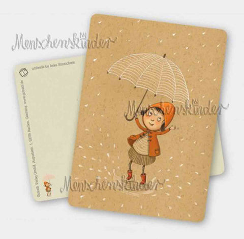 Postkarte - umbrella von Gutrath