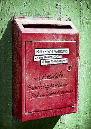 Postkarte - ...nur Liebesbriefe! von Gutrath