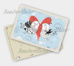 Postkarte - Verliebte Vögelchen von Gutrath