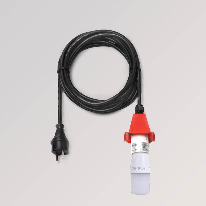 Kabel E27, schwarz (DE) mit LED für A4 und A7 rot, Außenbereich von Herrnhuter Sterne