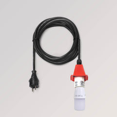 Kabel E27, schwarz (DE) mit LED für A4 und A7 rot, Außenbereich von Herrnhuter Sterne