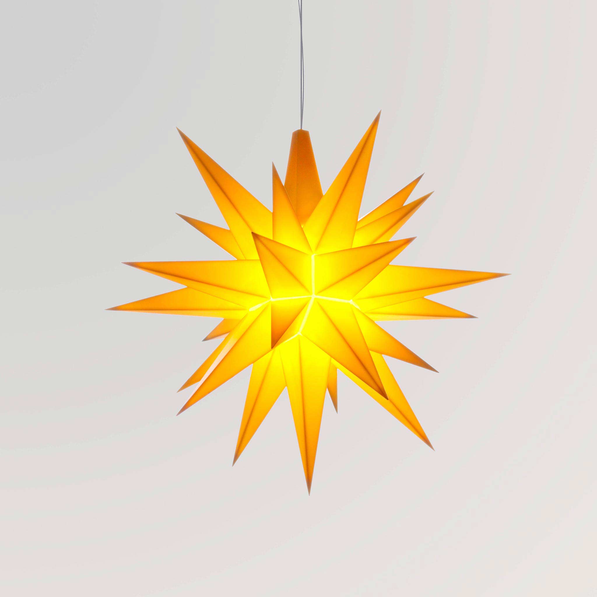 Stern A1e gelb, 13 cm, Kunststoff, inkl. LED von Herrnhuter Sterne