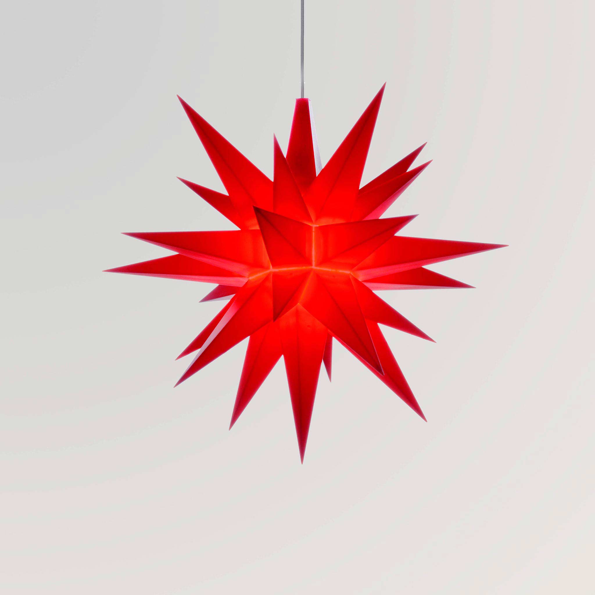 Stern A1e rot, 13 cm, Kunststoff, inkl. LED von Herrnhuter Sterne