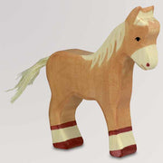Holzfigur Fohlen, braun von Holztiger