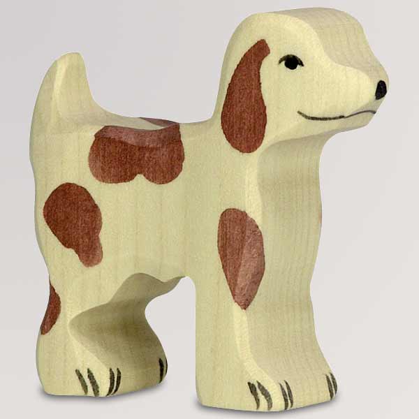 Holztiger Lamm Schwarz – Holzfigur Für Kinder, Handbemalt, Aus Massivem Ahorn-/Buchenholz, Ca. 7 Cm, Bauernhof-Spielzeug