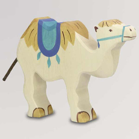 Holzfigur Kamel mit Sattel von Holztiger