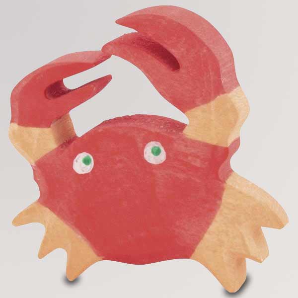 Holzfigur Krabbe von Holztiger