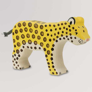 Holzfigur Leopard von Holztiger