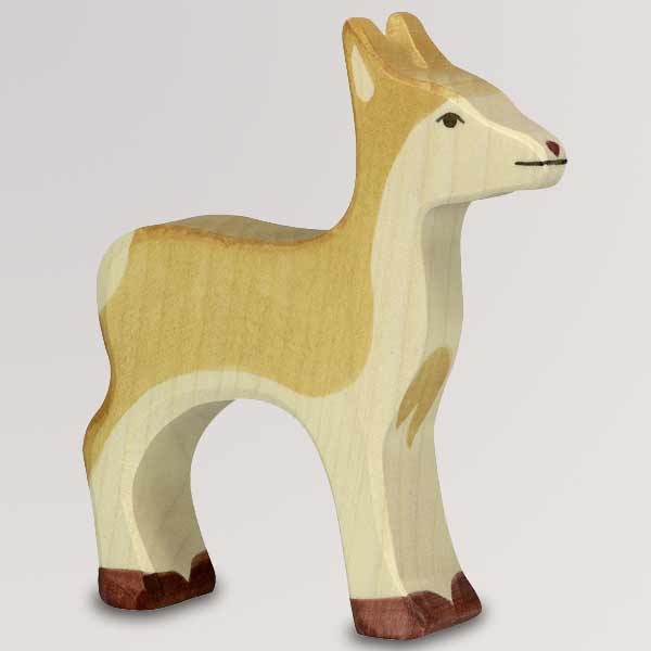 Holzfigur Reh, stehend von Holztiger