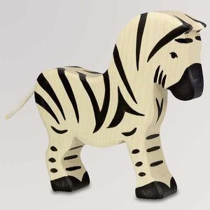 Holzfigur Zebra, groß von Holztiger