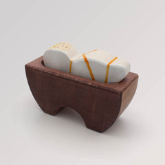 Krippenfigur Jesus mit Krippe 3 von Holztiger