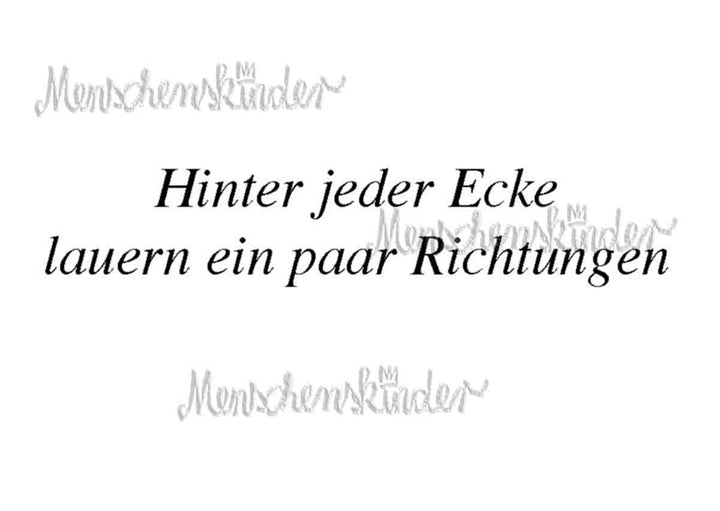 Postkarte - Hinter jeder Ecke… von Huraxdax