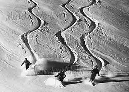 Postkarte - Tiefschnee von Huraxdax