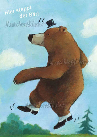 Postkarte - Hier steppt der Bär von Inkognito
