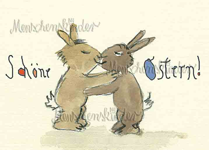 Postkarte - Schöne Ostern von Inkognito