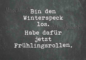 Postkarte - Winterspeck von Inkognito