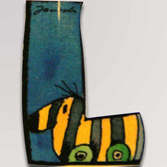 Holzbuchstabe A-Z von Janosch