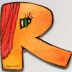 Holzbuchstabe A-Z von Janosch