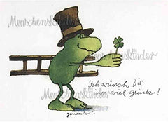 Postkarte -  Irre viel Glück! von Janosch