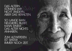 Postkarte - Das Altern können wir nicht ändern… von Joanna Morani