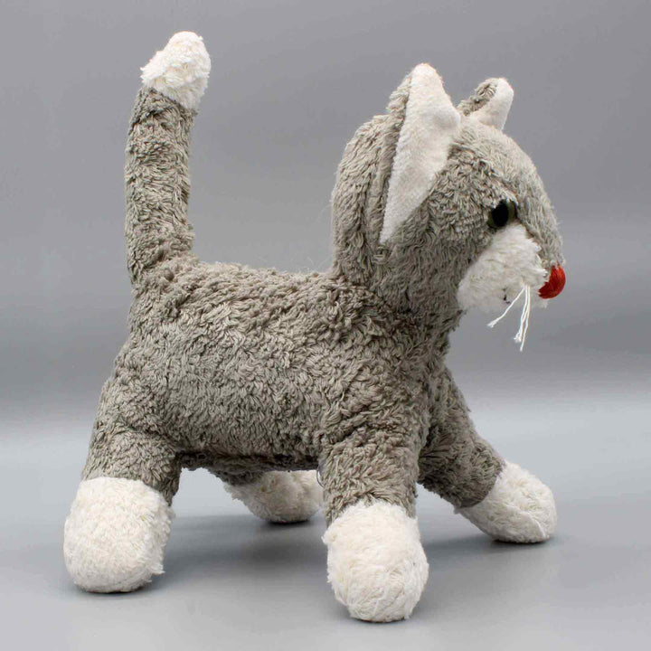 Stofftier Katze grau - Kuscheltier von Kallisto