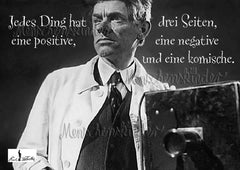 Postkarte - Jedes Ding hat drei Seiten von Karl Valentin